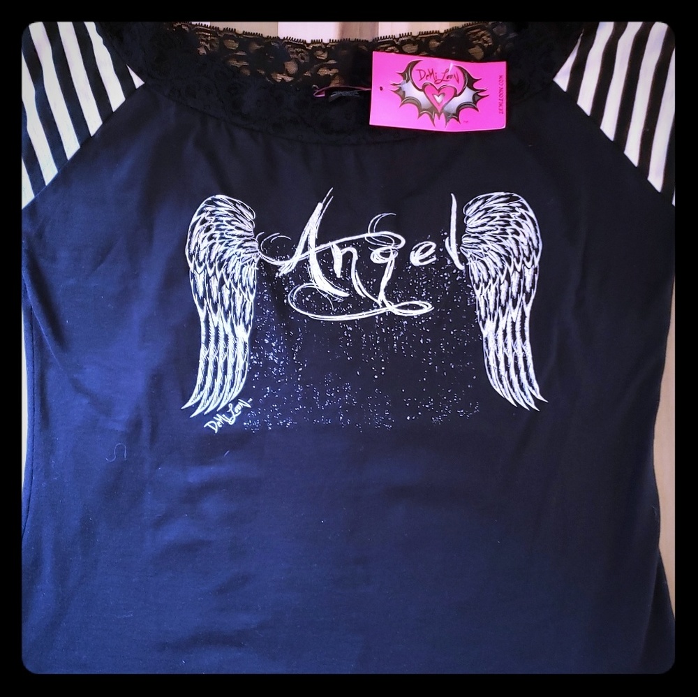 Demi Loon Wicked Angel Biker Tee